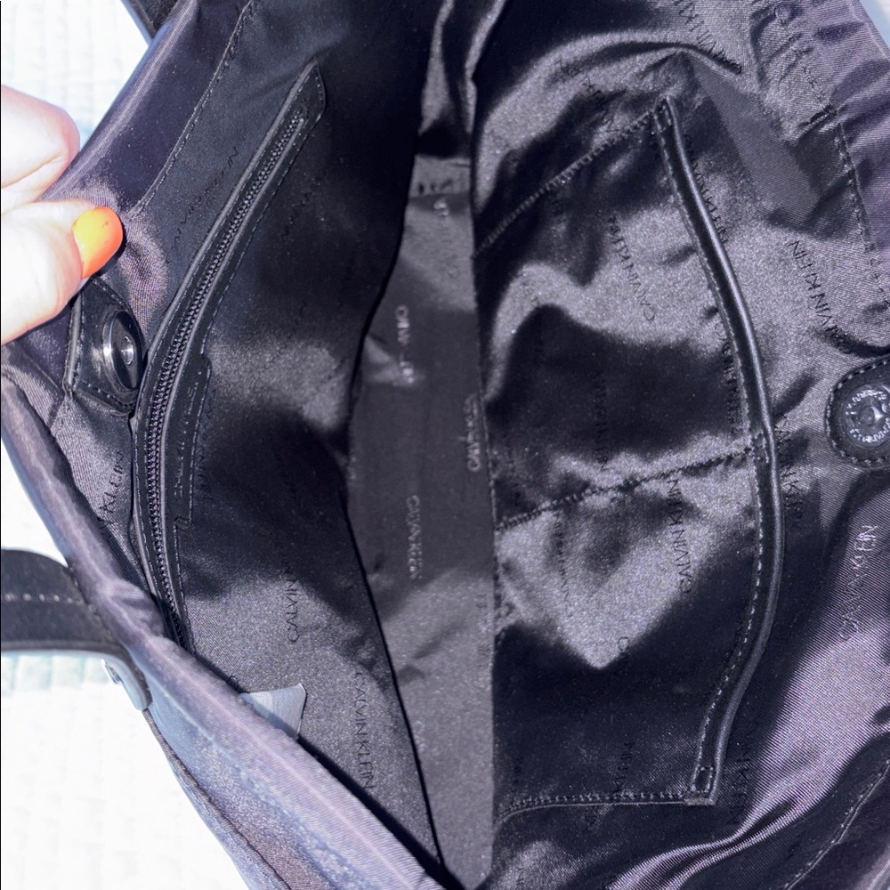 Calvin Klein Black and Tie-Dye Tote - Picture 6 of 9